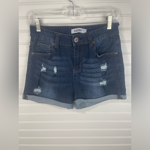 Blue Savvy Dark Wash Denim Ripped Jeans Size 11/30 Women’s GUC - Picture 1 of 11